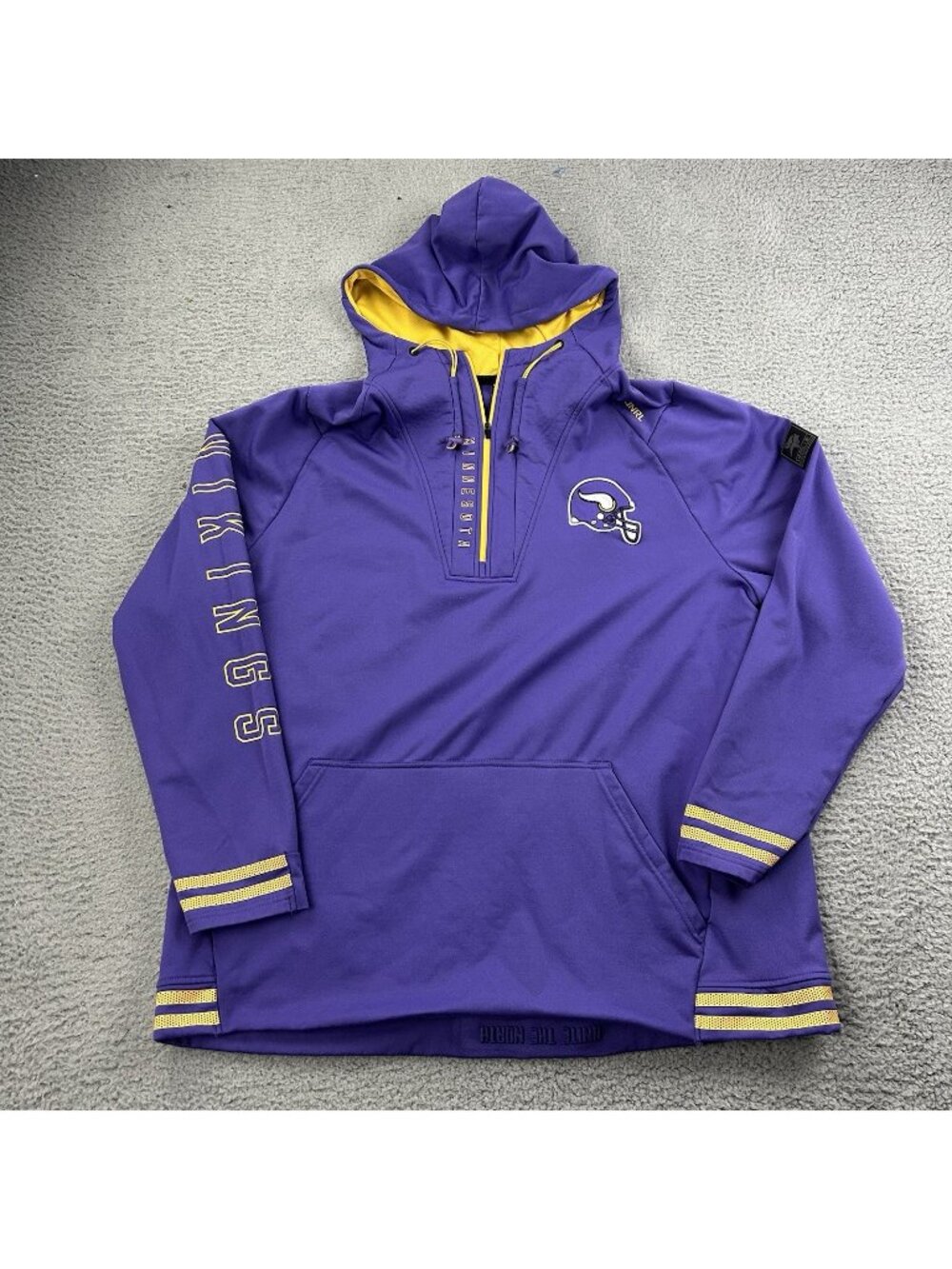 UNRL Minnesota Vikings Pullover Hoodie Size 3XL Sweatshirt Purple